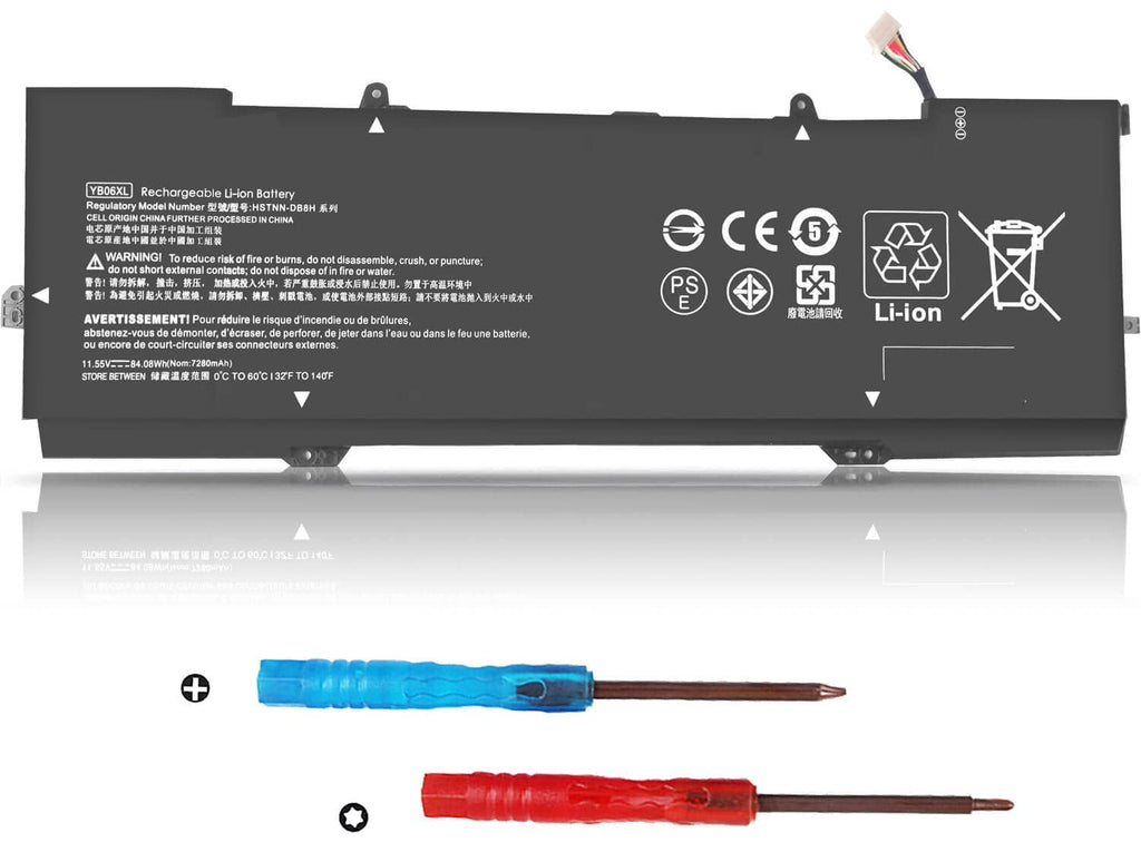 ZAYAUPVL 84.08Wh YB06XL Battery Replacement for HP Spectre X360 Convertible 15-CH0XX 15T-CH000 Series 15-CH011DX 15-CH011NR 15-CH012NR 928427-271 928427-272 928372-855 928372-856 YB06084XL 11.55V