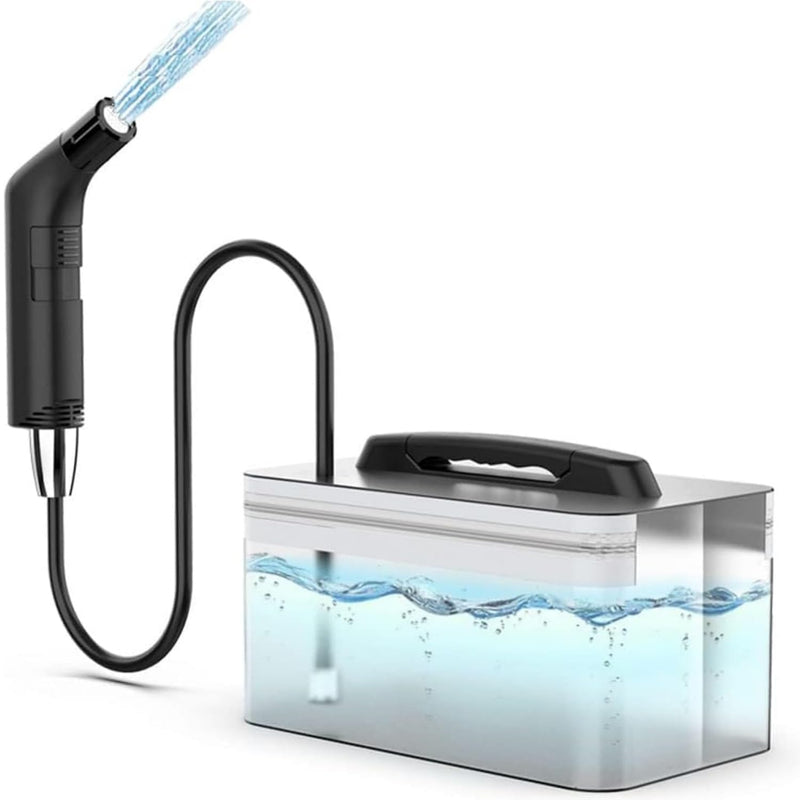 Portable Bidet for Travel with Soft and Strong Water Pressure Modes, USB-C Rechargeable Travel Bidet, Large 2.3L Water Tank for Home and Camping Use (Black) Black