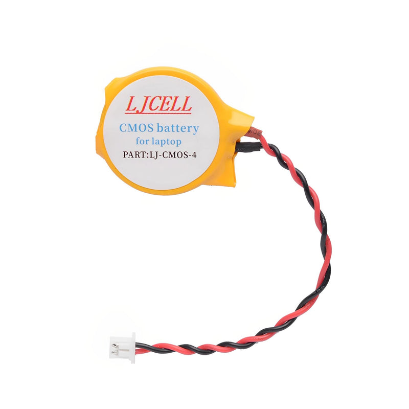 LJCELL CMOS Battery for Dell Latitude E5440 E5450 E6440 E6420 E7440 E7240 Alienware M11x R1 R2 Area-51 M9700 M9750 Laptop BIOS RTC CR2032 Battery with 2 Wire Cable and Connector. CMOS-CR2032-4 1 Count (Pack of 1)