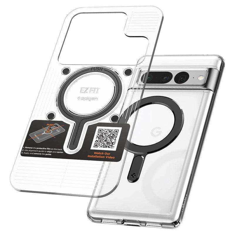 Spigen Magnetic Ring Plate (MagFit) Adapter for Magsafe Stickers, MagSafe-Compatibility with EZ-Fit Kit [Add MagSafe Compatibility to Non-MagSafe Case ] 1 Pack - Black
