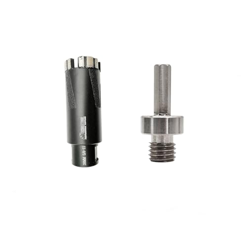 SHDIATOOL Diamond Core Drill Bits 1-1/2 Inch for Hard Stone Concrete Marble Granite Brick Laser Welded Dry or Wet Hole Saws