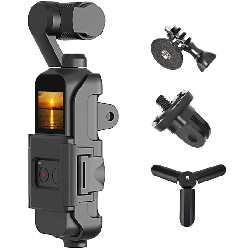 JORIXXY 4 in 1 Tripod and Action GoPro Mount Stand Bracket for DJI Osmo Pocket for DJI Pocket 2, Action Cam Mount with Tripod Mount and Screw