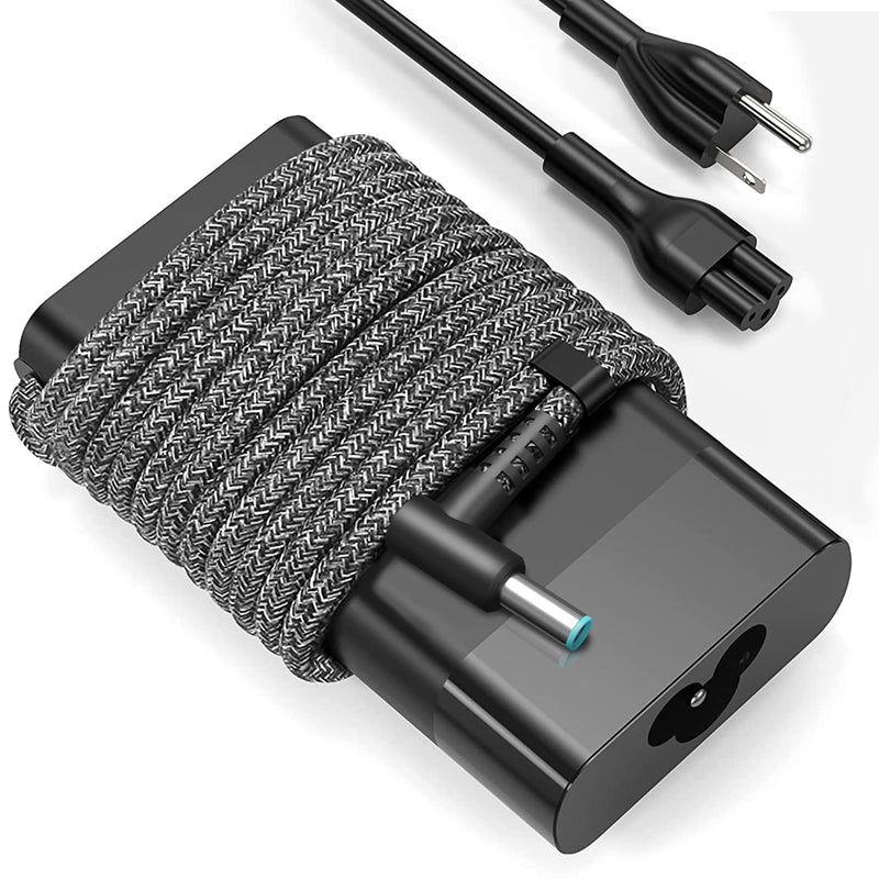 New Slim 65W Laptop Charger Replacement for HP Pavilion x360 15 13 11, Probook 450 650 640 G5 G4 G6 G7, EliteBook 840 850 G3 G4 G5, Envy Spectre x360, Notebook 15 Blue Tip Power Cord AC Adapter