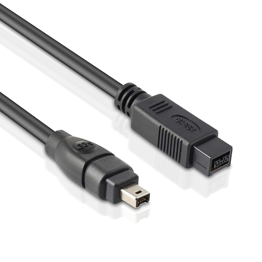 LBSC FireWire 800 to 400 9 Pin to 4 Pin Cable 6FT, DV to Firewire Cables IEEE 1394 Firewire 800 9-pin/6-pin Cable for Mac Pro, MacBook Pro, Mac Mini, iMac PC, Digital Cameras, SLR, Printer