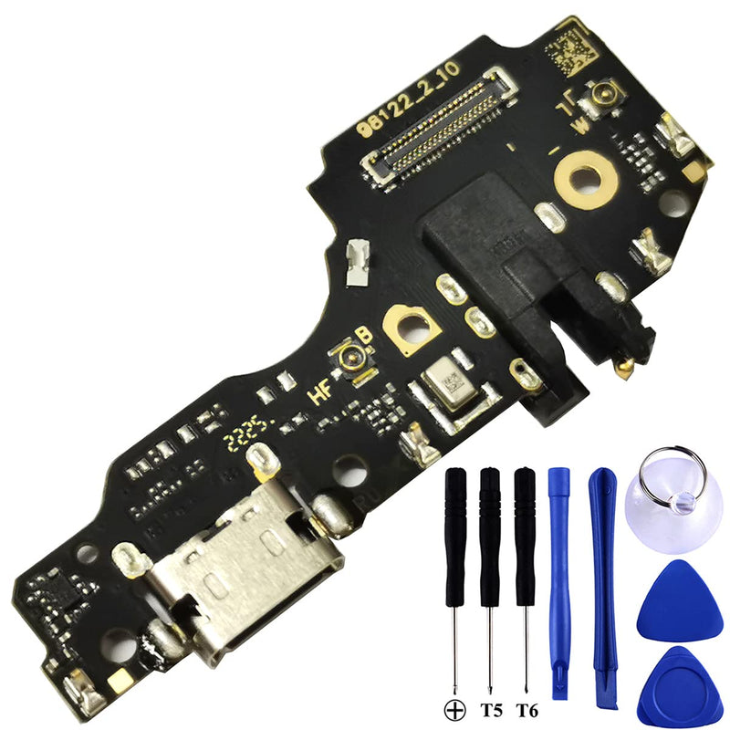 for T-Mobile Revvl 6 USB Charging Port Flex Cable Replacement for T-Mobile Revvl 6 Pro TMAF035G Type C Charger Dock Board Flex Cable Connector Port Revvl 6 TMAF025G Charging Port with Repair Tools