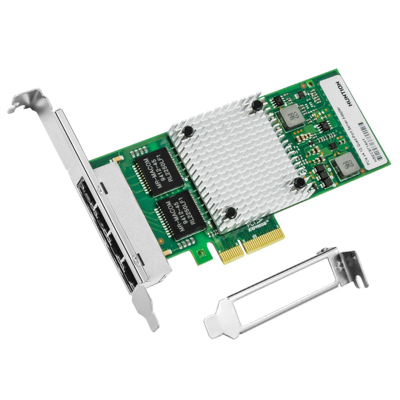 Gigabit Ethernet Network Adapter with Intel I350 Chip Ethernet PCI Express NIC Network Card Quad Copper RJ45 Ports PCI Express 2.1 X4 Compare to Intel I350-T4 Intel I350(4XRJ45)