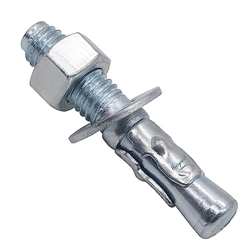 1/2 Concrete Anchors, 1/2 Wedge Anchors Bolts, 2-3/4" L, 10 Pcs 1/2" x 2-3/4"