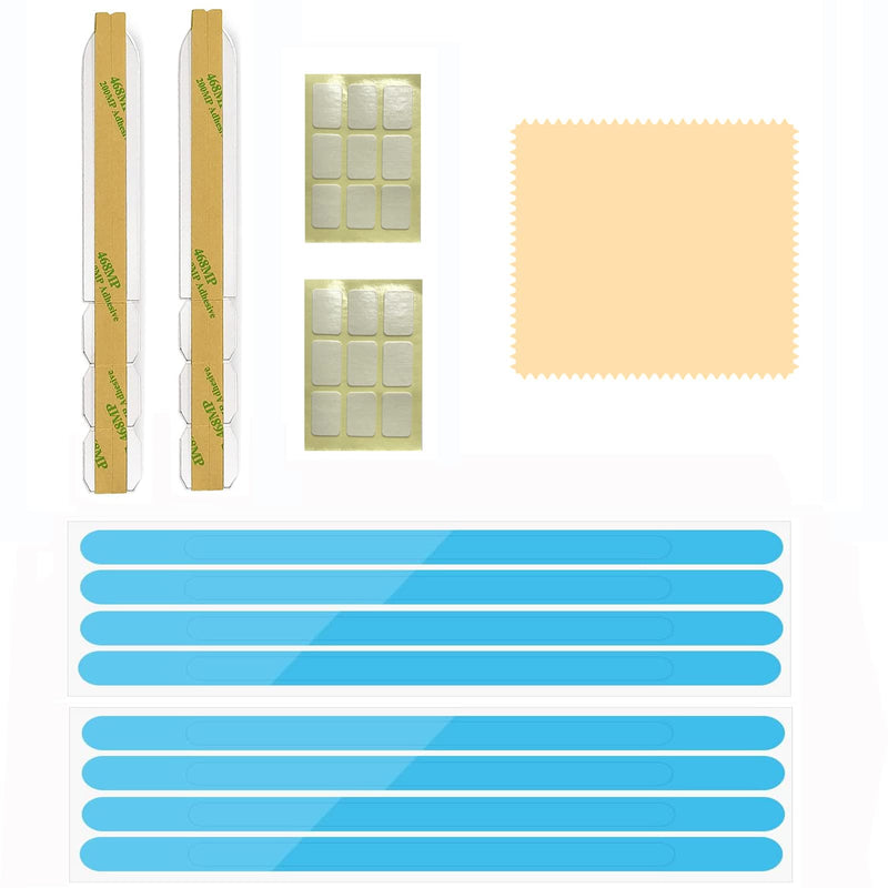 ACONETMAX Privacy Screen Filter Adhesive Strips,Slide Mount Tabs and Double-Sided Tape for Computer Monitors and Laptops - Replacement Kits Adhesive Strips and Slide Mount Tabs