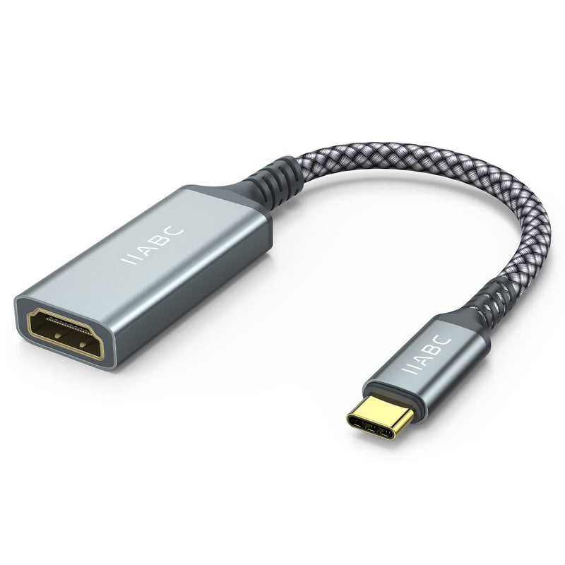 IIABC USB C to HDMI Adapter, USB Type-C to HDMI Adapter Compatible with MacBook Pro 2019/2018/2017, MacBook Air, Galaxy, Dell XPS, Pixelbook, Microsoft and More