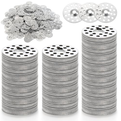 Peohud 600 Pcs 1 Inch Plaster Washers, Metal Washers for Screws, Plaster Repair Rings Profile Washer Flat Washer for Wall Ceiling Drywall Repair and Fix