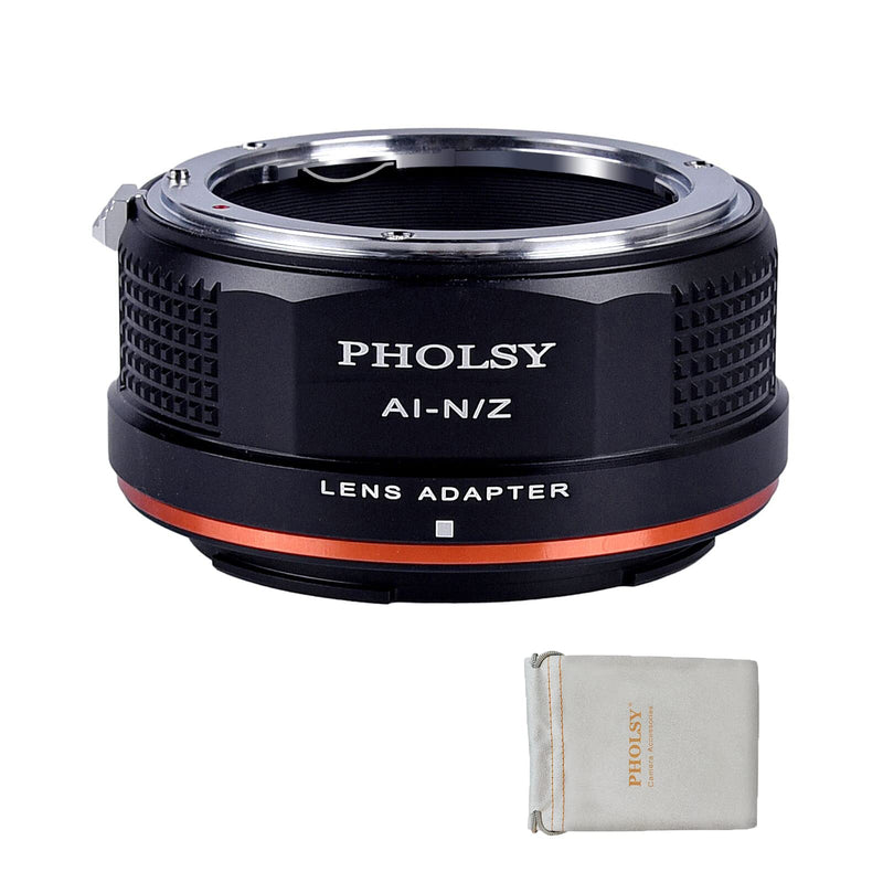 PHOLSY FTZ Lens Adapter for Nikkor AI/F/AIS/AF/AF-I/AF-S Lens Compatible with Nikon F Lens to Nikon Z Mount Camera Body Compatible with Nikon Z fc, Z30, Z9, Z8, Z6II, Z7II, Z6, Z7, Z5, Z50 Nikon F to Nikon Z