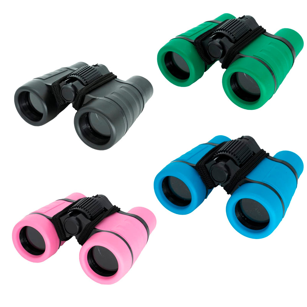 4 Pack Kids Binoculars Educational Learning Binoculars Children Binoculars Folding Real Binoculars for Bird Watching, Gifts for Outdoorsy Kids (Colour mixture2) colour mixture2