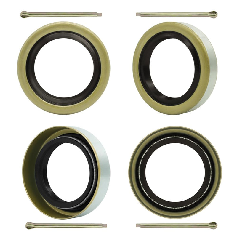 RV MURTS 4 Double Lip Grease Seals ID 1.719" x OD 2.565" for 3500lb #84 Trailer Axle Replacement, 171255TB, 010-019-00 Dexter, 473336, Spindles Hub Wheel, Electric Brake Assemblies for Boat Trailers. Grease Seal