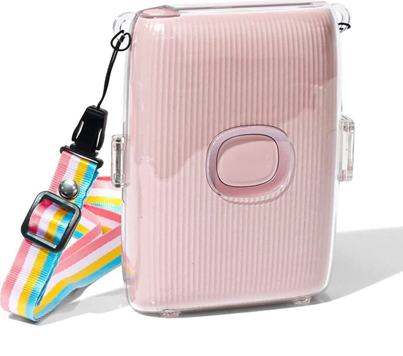 EPIC GADGET Epicgadget Case for Fujifilm Instax Mini Link 2 Printer Case Clear Hard Transparent Cover with Shoulder Strap