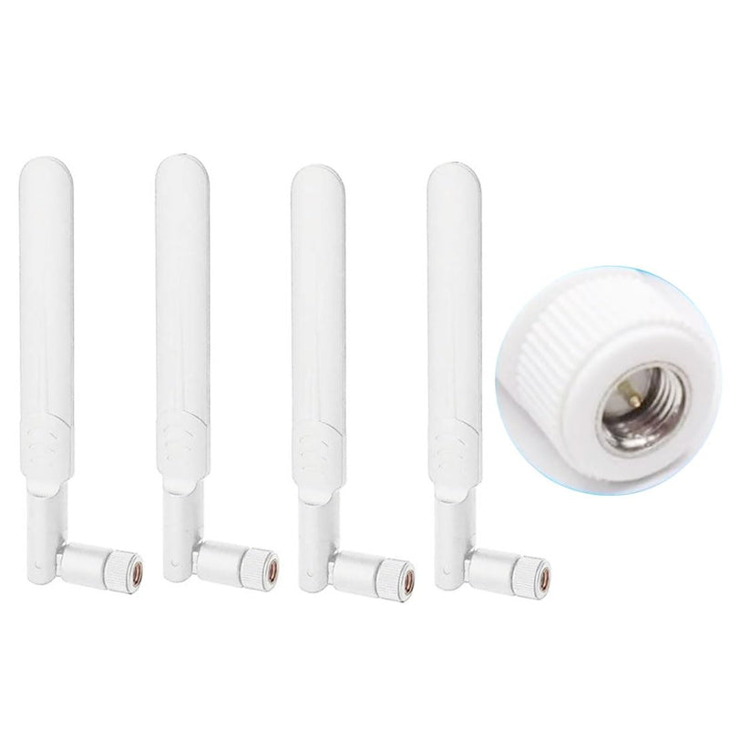 CORONIR Dual Band WiFi 2.4GHz 5GHz 5.8GHz 9dBi MIMO SMA Male Antenna for WiFi Router Wireless Network Card USB Adapter Security IP Camera Video Surveillance Monitor-4Pack Pack of 4