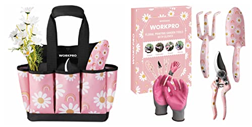 WORKPRO Aluminum Garden Tool Set and WORKPRO Garden Tool Bag