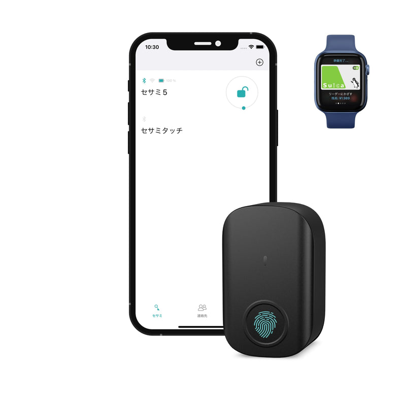 CANDY HOUSE Sesame Touch, Smart Lock, Fingerprint, NFC Card, Bluetooth Keyless Entry Door Lock for Front Door, Home, Airbnb, Vacation Rental 05. Sesame Touch