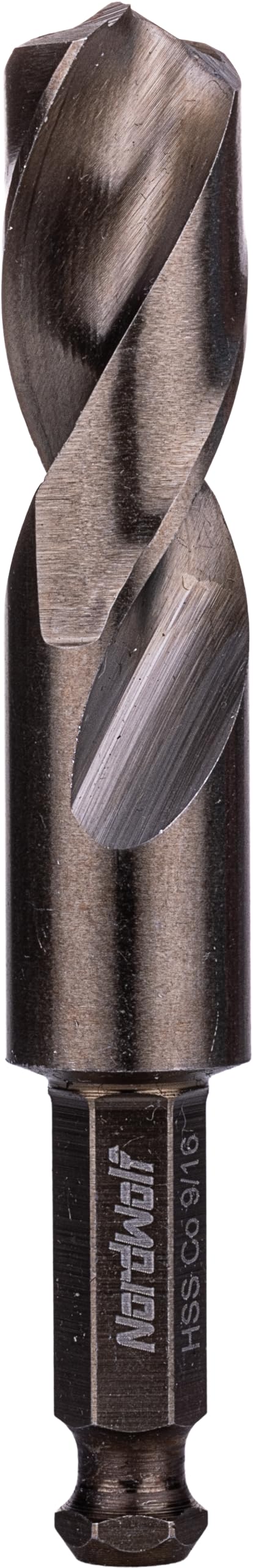 NordWolf 9/16" M35 Cobalt Stubby Drill Bit for Stainless Steel & Hard Metals, with 5/16" Hex Shank for Quick Chucks & Impact Drivers 9/16 in