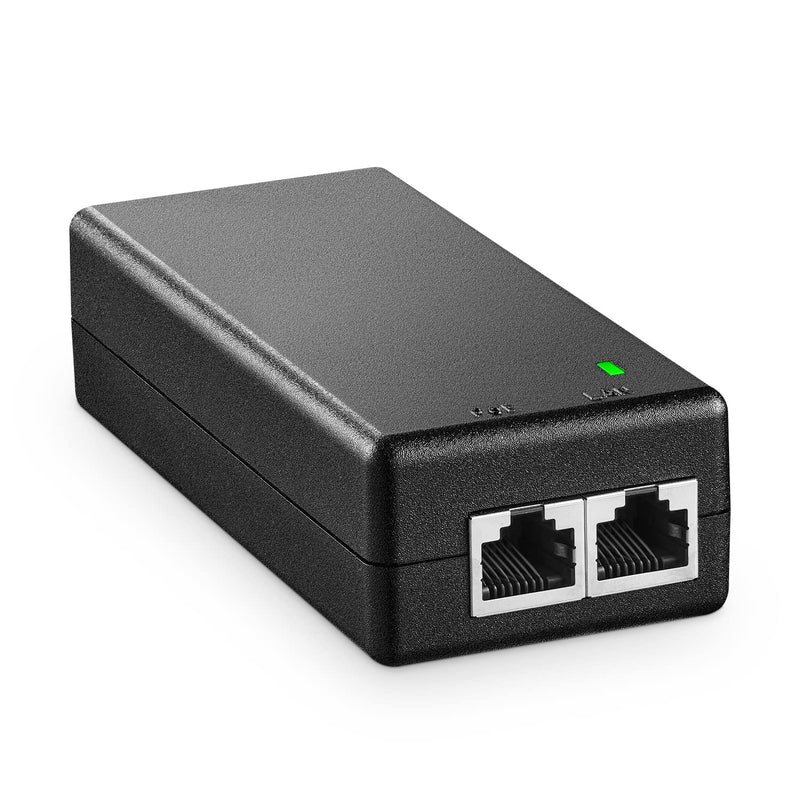 MokerLink Gigabit PoE Injector, 802.3af 15.4W, 10/100/1000Mbps Ethernet, Plug & Play, Non-PoE to PoE Adapter, Distance Up to 100 Meters (328 ft.) 15W