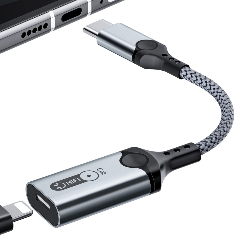 USB C to Lightning Audio Adapter for iPad Pro/ iPad 10, USB C Male to Lightning Female Connector Headphone Adapter for iPad Air 5 Mini 6 MacBook Pro Mac Galaxy S23 Ultra A54 5G, NOT Support Charging