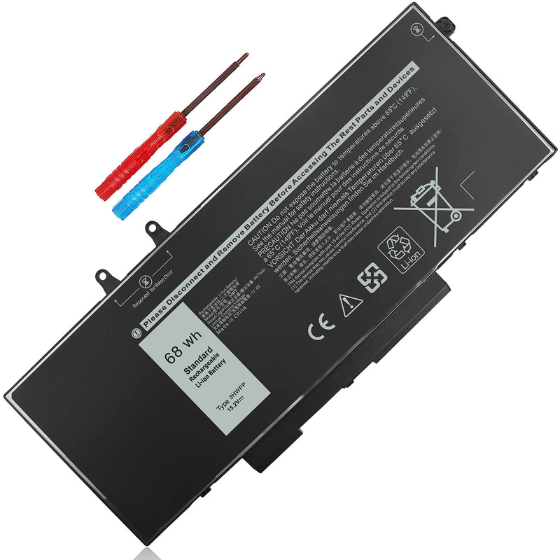 68Wh 3HWPP 15.2V Battery Replacement for Dell Inspiron 17 7500 7506 7706 2-in-1 Black Latitude 5401 5410 5411 5501 5510 5511 E5401 E5410 E5510 Precision 3551 3541 451-BCMN 10X1J N2NLL 1VY7F 3YNXM