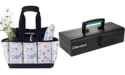 WORKPRO Garden Tool Bag & DuraTech Metal Tool Box
