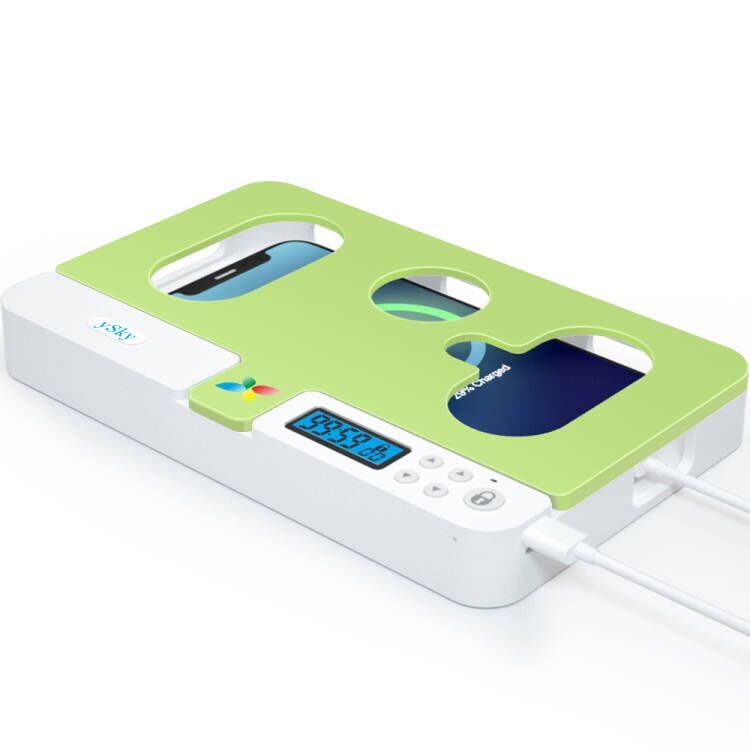 ySky Portable Phone Timer Lock Box for iPhone and Android Phones, Self-Control Timer Phone Locker to Help Kids,Students, Adults Focus Back,Prevent Excessive Games, Mobile Phone Addiction(Green) 7inch Green