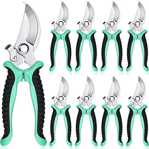 Lothee 9 Pcs Garden Pruning Shears Bulk, Gardening Shears&Scissors, Green