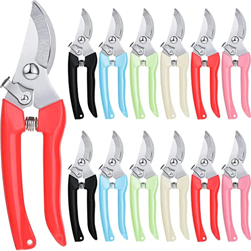 Lothee 12 Pcs Flower Stem Cutter Gardening Scissors Floral Clippers