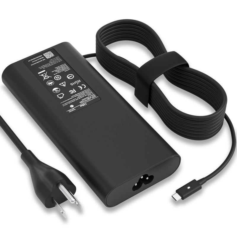 130W USB C Charger for Dell 130W Laptop Charger USB C : Dell XPS 15 Charger,Dell USB-C 130 W AC Adapter,XPS 17 2in1 9575 9500 9700 Precision 5560 5530 5550 5750 Latitude 7310 7210 9410 9510 Power Cord