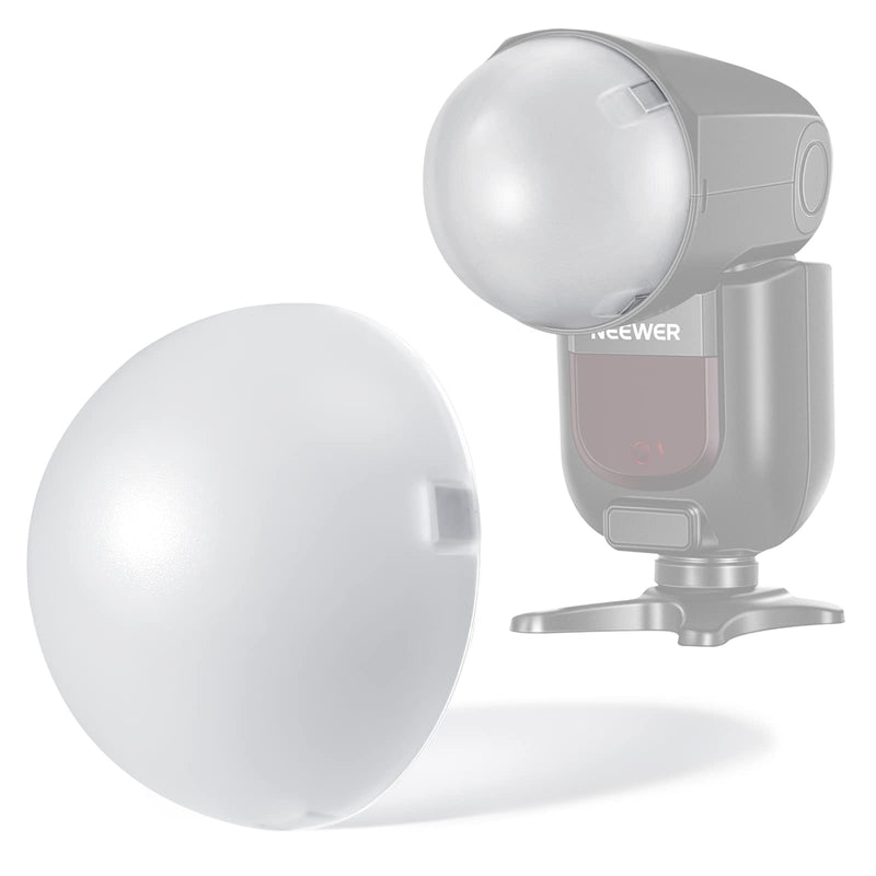 NEEWER Magnetic Dome Diffuser for Z1 Round Head Speedlite Flash, Magnetically Attached Flash Dome Light Modifier for Z1-S, Z1-N, Z1-C Speedlite, M12