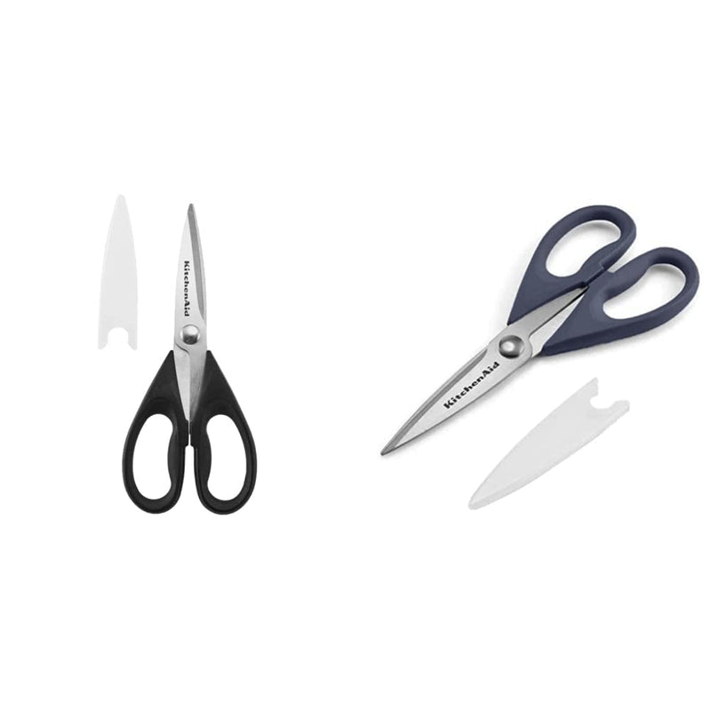 KitchenAid All Purpose Shears with Protective Sheath, One Size, Black and KitchenAid All Purpose Kitchen Shears, 10-Inch, Ink Blue Black,blue Classic