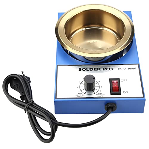 Soldering Pot, Metal Soldering Desoldering Bath, Capacity Tin Furnace, Melting Furnace, Soldering Pot, Tin Bath, Soldering Bath Melting Pot for Hobby Casting, EU Plug, 220 V (300 W) 300w