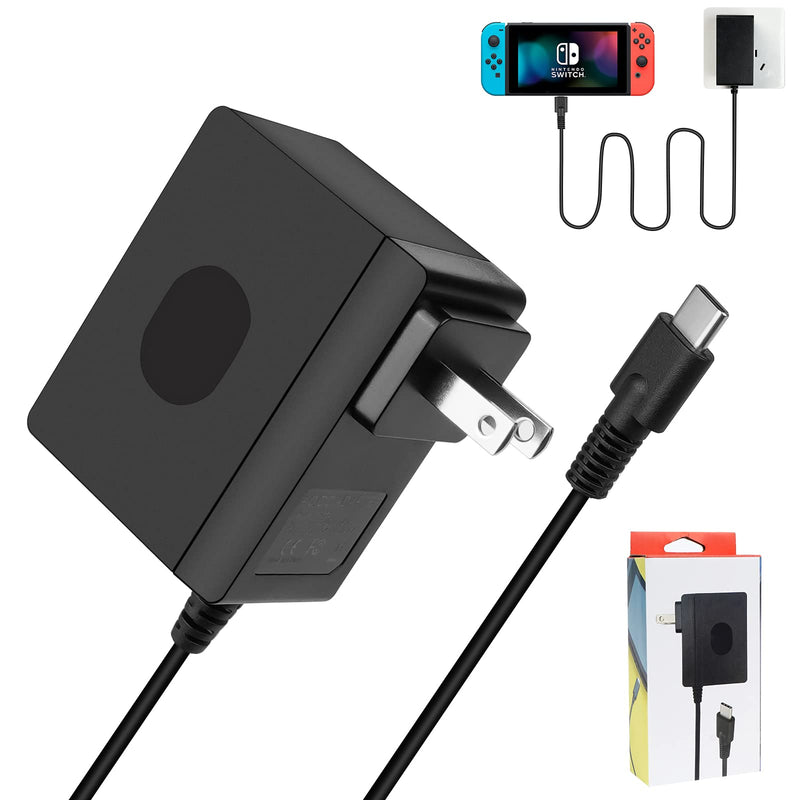 10Ft Switch Charger Replacement for Nintendo Switch,Fast Charger Intened for Nintendo Switch/Switch Lite/Switch OLED, Supports Nintendo Switch TV Mode and Dock Station,with 10Ft USB C Cable