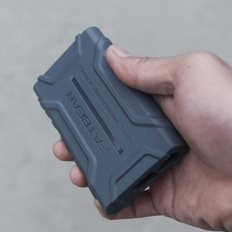 FATBEAR Rugged Shockproof Armor Protective Shell Skin Case Cover for Sony Walkman NW-A300 Series NW-A306 NW-A307 (Gray) Gray