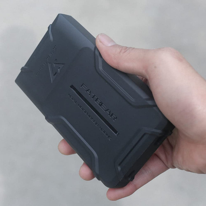 FATBEAR Rugged Shockproof Armor Protective Shell Skin Case Cover for Sony Walkman NW-ZX700 NW-ZX706 NW-ZX707 (Black) Black