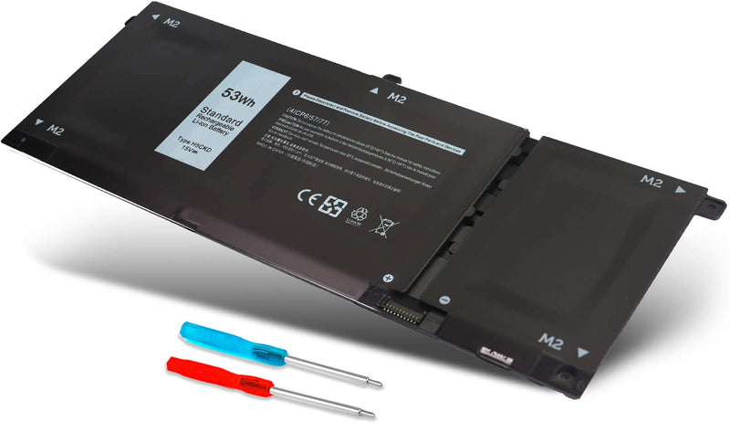 53Wh H5CKD 15V Battery Replacement for Dell Inspiron 5400 5406 7405 7300 7306 7500 7506 2-in-1 Silver 5300 5301 5401 5402 5408 5409 5501 5502 5508 5509 Series Latitude 3410 3510 Vostro 5300 5301 7T8CD
