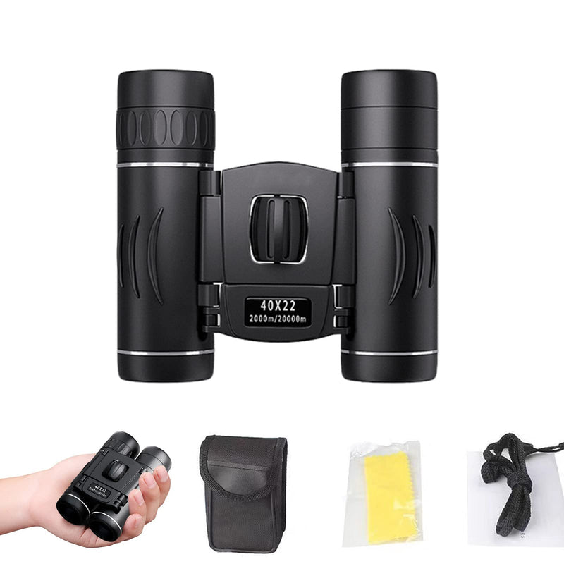 BLACKICE 40X22 Compact Binoculars for Adults and Kids, High Powered Mini Pocket Binoculars, Waterproof Small Binoculars for Bird Watching, Hunting, Concert, Theater, Opera, Traveling, Sightseeing