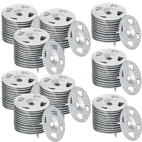 Fabbay 1000 Pcs Foam Board Fasteners 1-1/8 Inch Galvanized Steel Washers