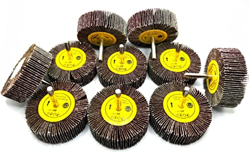 Pro-Graad SuperGrindz Flap Wheel 3" x 1" x 1/4", 60 Grit, 10 Pack