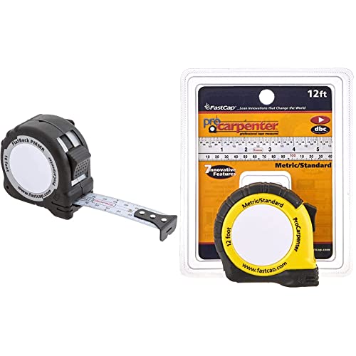 FastCap ProCarpenter Metric Measuring Tapes Bundle - 16 Foot & 12 Foot - Ideal for Professionals