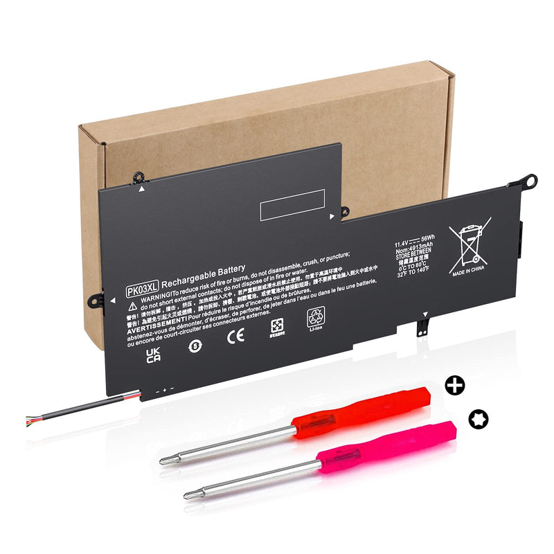 PK03XL Laptop Replacement 789116-005 788237-2C3 Battery for HP Spectre X360 13-4003DX 13-4002DX 13-4103DX 13-4101DX 13-4102DX 13-4116DX 13-4193DX 13T-4000 13-4005DX for Envy X360 13-Y0XX 13-Y023CL