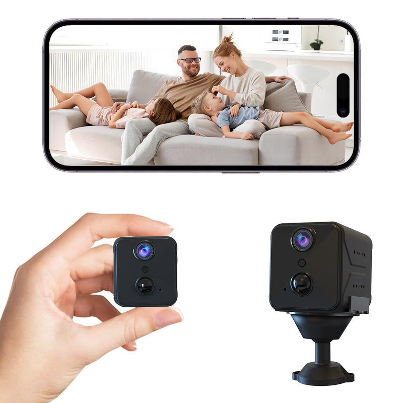 javiscam 2025 Upgraded Hidden Spy Camera,4K HD Mini Cam for Home with Night Vision,100 Days Long Battery Life, Motion Detection,Remote Viewing,Wireless Camera for Pet/Baby/Nanny Surveillance
