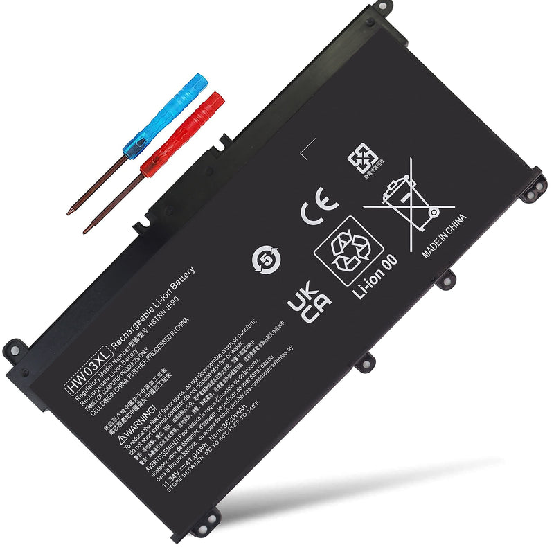 HW03XL Battery L97300-005 11.34V 41.04WH for HP Pavilion 15-EG 15-EG0010NR 15-EG0021NR, 15-EH 15-EH0014na 15-EH0000 15-EH1070WM, 17-CN 17-CN0XXX 17-CN0010nr 17-CN0013dx, HSTNN-IB90 L96887-1D1 L968AC1