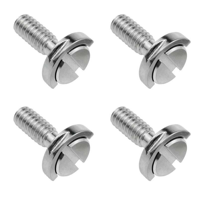 Lovelysp 1/4-20 Thread D-Ring Stainless Steel Camera Fixing Screws Suitable for Adapter Screws of Camera Tripod Monopod QR Quick Release Plate-4PCS