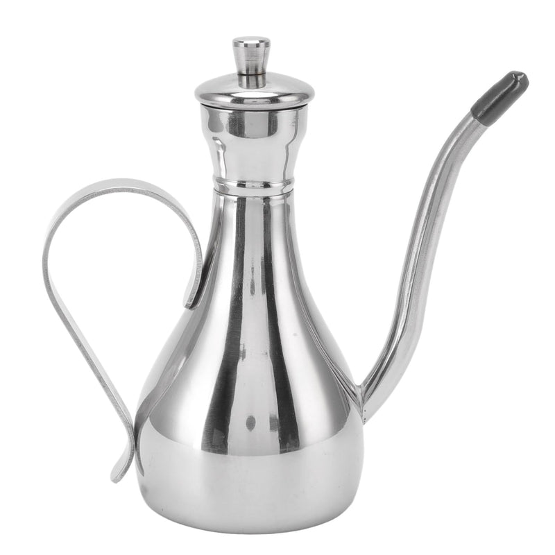Olive Oil Dispenser, 11oz/350ml Stainless Steel Oil Dispenser Non Drip Leak Proof Pouring Oil Pot Vinegar Pot Soy Sauce Bottle, Oil Storage Can Container for Home Kitchen