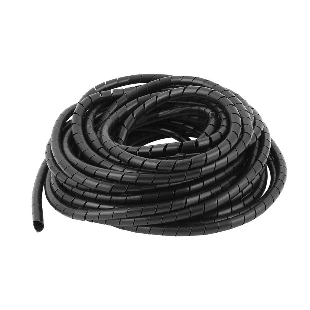 Spiral Cable Wrap - 3/8" Spiral Wire Wrap Cord Covers Bundle Sleeve Hose for Computer Electrical Wire Organizer (Dia 3/8inch-25Ft) Dia 3/8inch-25Ft