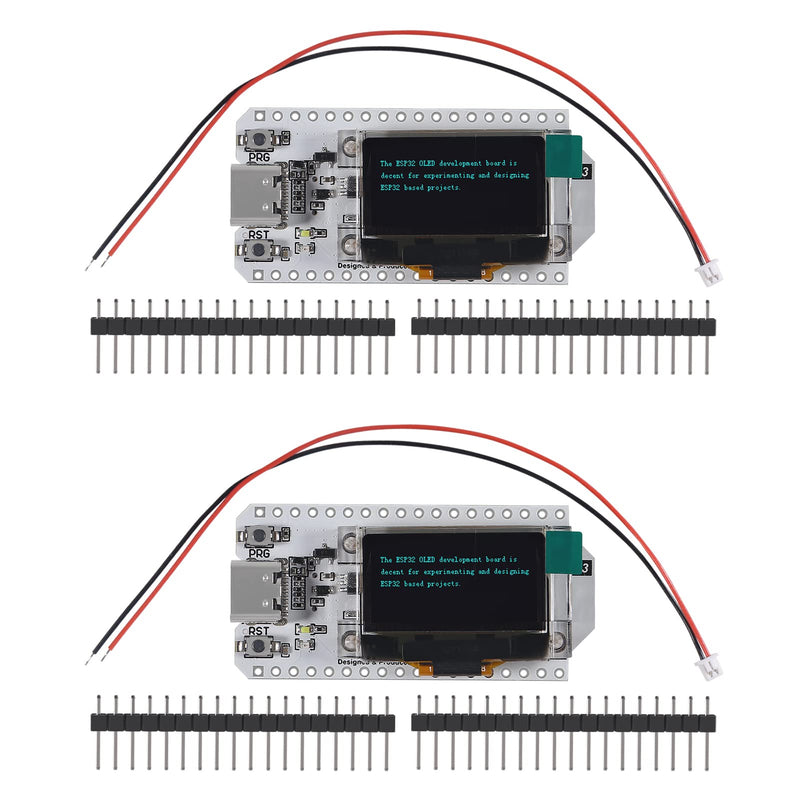 2PCS ESP32 OLED WiFi Kit V3 0.96” OLED Development Board ESP-32 USB Type-C 0.96 Inch Display WiFi Bluetooth Internet Development Board