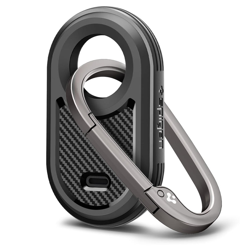 Spigen Rugged Armor Designed for Samsung Galaxy SmartTag 2 Case Keychain Smart Tag 2 Case [1 Pack] (2023) - Matte Black