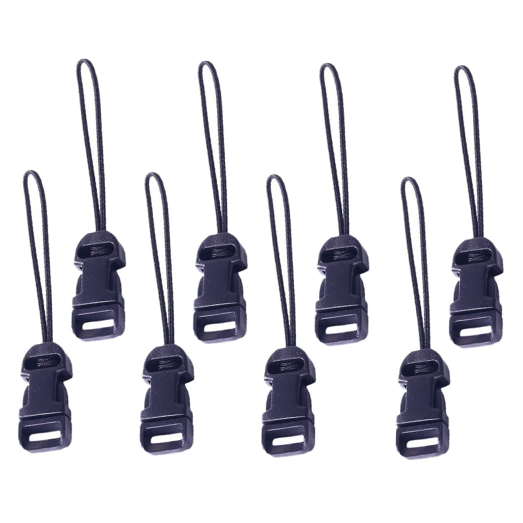 CALLARON 8pcs Camera Buckle Hitch Adapter Design Anchor Links Easy Release Camera Strap Designs Quick Release Camera Buckle Clip Adapter for Strap Quick Release Buckle Strap Clip Slr Black